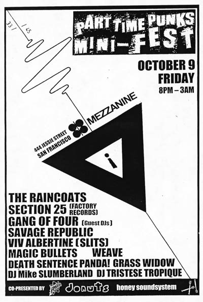 Part Time Punks mini-fest 2009 Oct 9 San Francisco